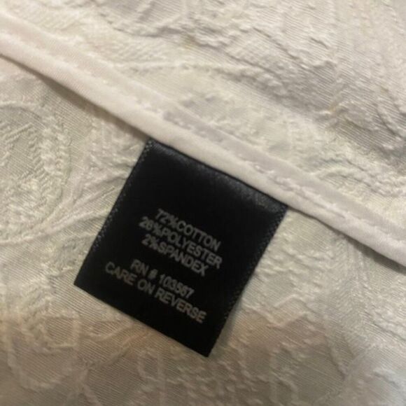 Mahtani Gray/White Embroidered Grommet open blazer, size M - Picture 4 of 5